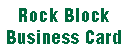 Rock Block Guitars Business Card
